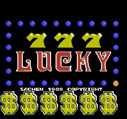 Lucky Bingo 777 (Homebrew) — Title screen
